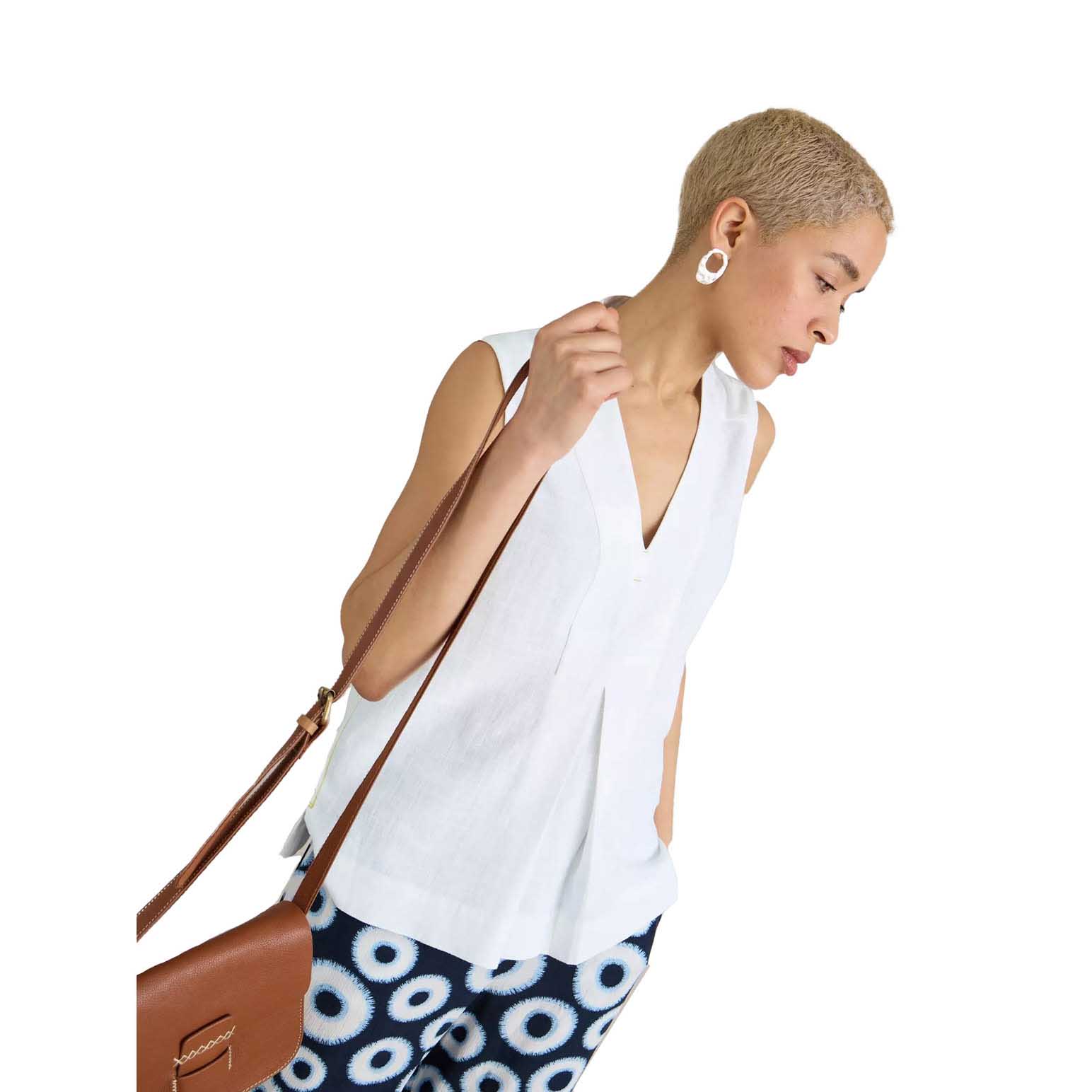 White Stuff Celia Jersey Mix Shirt
